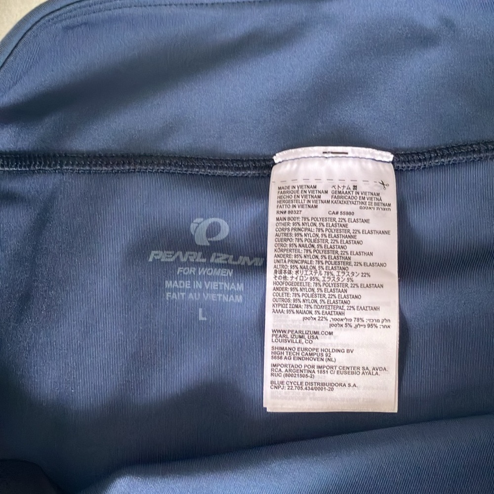 NWOT Pearl Izumi Blue Asymmetrical Skater Mini Skirt - Picture 4 of 6